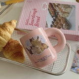 Taooba-Pink Cute Kitten Mug