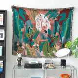 Taooba-Forest Dancer Throw Blanket