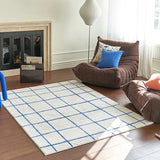 Taooba-Handmade Retro Checkerboard Rug