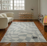 Taooba-Retro Checkerboard Rug