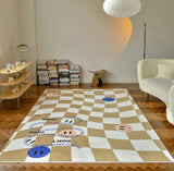 Taooba-Retro Checkerboard Rug