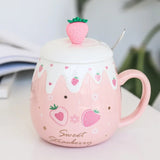 Taooba-Cute Strawberry Ceramic Mug