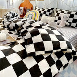 Taooba-Checkerboard Bedding Set