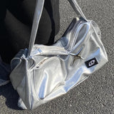 Taooba-Silver Y2k Bag