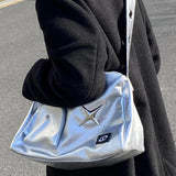 Taooba-Silver Y2k Bag