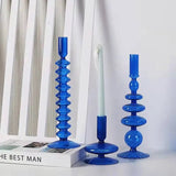 Taooba-Blue Candle Holder Vase