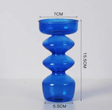 Taooba-Blue Candle Holder Vase