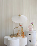 Taooba-Pleated Brass Table Lamp