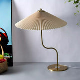 Taooba-Pleated Brass Table Lamp