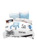 Taooba-Blue Rabbit Bedding Set