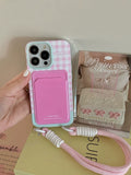 Taooba-Pink Checkered iPhone Case