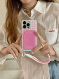 Taooba-Pink Checkered iPhone Case