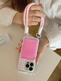 Taooba-Pink Checkered iPhone Case