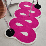 Taooba-Pink Abstract Rug