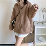 Taooba Jessica Oversize Fur Sweatshirt