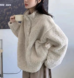 Taooba Jessica Oversize Fur Sweatshirt