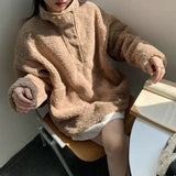 Taooba Jessica Oversize Fur Sweatshirt