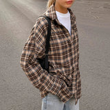 Taooba Julia Oversize Plaid Shirt