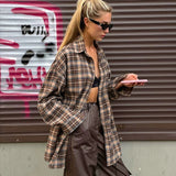 Taooba Julia Oversize Plaid Shirt