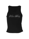 Taooba Kiss Baby Letter Print Tank Top