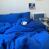 Taooba Klein Blue Seersucker Bedding Set