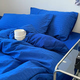 Taooba Klein Blue Seersucker Bedding Set