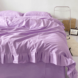 Taooba Lavender Bedding Set with Ruffle