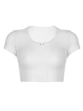 Taooba Emily Short Sleeve Crop Top