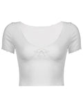 Taooba Mara Short Sleeve Crop Top