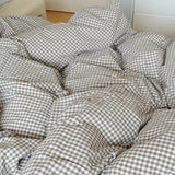 Taooba Mini Beige Gingham Bedding Set