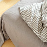 Taooba Mini Beige Gingham Bedding Set