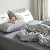 Taooba Mini Black Gingham Bedding Set