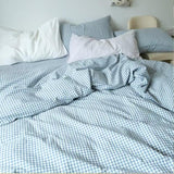 Taooba Mini Blue Gingham Bedding Set