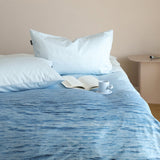 Taooba Natural Ombre Blue Coastal Bedding Set