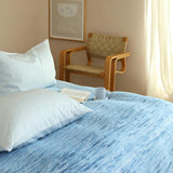 Taooba Natural Ombre Blue Coastal Bedding Set