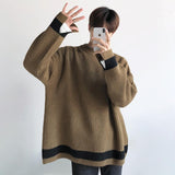 Taooba Neck Round Sweater