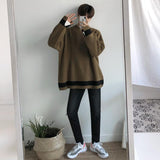 Taooba Neck Round Sweater