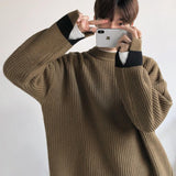 Taooba Neck Round Sweater