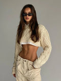 Taooba Nevio Knitted Crop Sweater