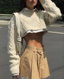 Taooba Nevio Knitted Crop Sweater