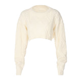 Taooba Nevio Knitted Crop Sweater