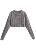 Taooba Nisan Knitted Crop Sweater