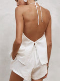 Taooba- Sexy and Versatile Halter Neck Backless High-Waist Two-Piece Suit