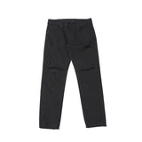 Taooba- 4456 BLACK RIPPED SLIM DENIM JEANS