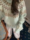 Taooba Emalee Nordic Pattern Knit Sweater