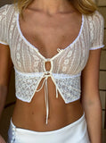 Taooba Alianny Lace Crop Top