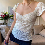 Taooba Chioma V-Neck Lace Top