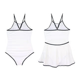 dress to impress codes INS Style Swimsuit High-Grade Contrast Color Sexy Slimming One-Piece Bikini Small Chest Swimsuit Two Pieces