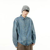 Taooba- 11217 BUTTON-UP COLLAR DENIM JK