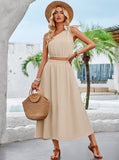 Taooba- Two Piece One Shoulder Asymmetrical Top High Waisted Skirt